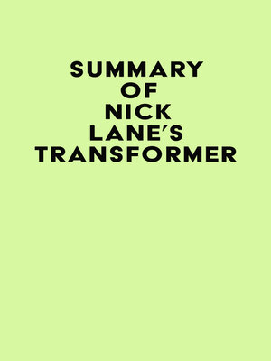 cover image of Summary of Nick Lane's Transformer